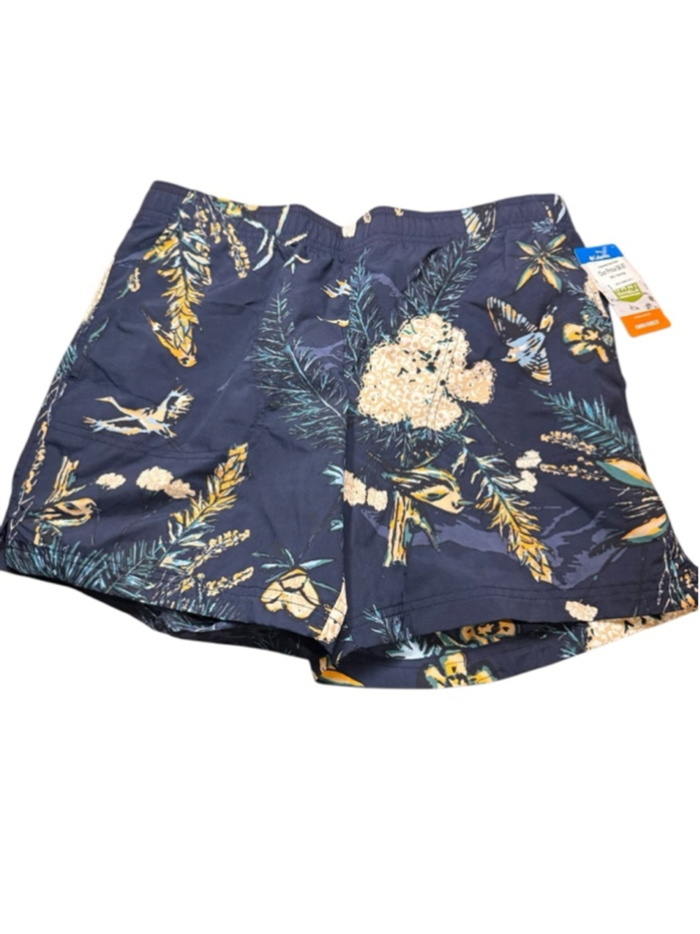 Women's Columbia sandy river Navy Floral Shorts Size S e53
